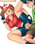 ass big_ass big_breasts breasts brother brother_and_sister cleavage clitoris cum cum_in_pussy cum_inside female haruka_(pokemon) incest index_finger male male/female max_(pokemon) may_(pokemon) pokemon pokemon_(anime) pussy reit sister vaginal