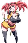 1girl big_breasts breasts curvy cute dinosaur_king long_hair looking_at_viewer pink_hair slutty_outfit smile tatsuno_malm zoe_drake