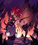 1girl ass cute demon_girl disgaea etna high_heels panties red_eyes red_hair short_hair tail typo_(requiemdusk) underwear wings