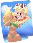 beach bikini designjh leni_loud the_loud_house