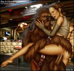 alien ass breasts celeb chewbacca daisy_ridley female_human human interspecies rey sex shabby_blue star_wars the_force_awakens vaginal vaginal_penetration wookiee