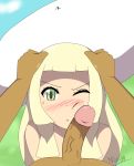  :&lt; ;&lt; anger_vein blush eyebrows facejob hand_on_head hands_on_head hat head_grab imminent_fellatio imminent_sex interracial lillie lillie_(pokemon) mad niviox nude one_eye_closed penis penis_on_face pokemon pokemon_sm pov sun_hat 