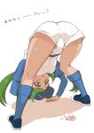 ? ass baseball baseball_cap baseball_uniform bent_over hat mallow mallow_(pokemon) mao_(pokemon) pokemon pokemon_(anime) pokemon_sm spats_sensai sportswear sweatdrop text translated