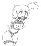  &gt;:( :( angry areola artist_request ball_gag bdsm big_breasts bondage breasts erect_nipples kasumi_(pokemon) misty misty_(pokemon) monochrome nipples nude poke_ball poke_ball_gag pokemon pokemon_(anime) sad tied_up 