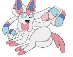 beastiality eeveelution feral furry handjob human_on_feral nintendo pokemon pokephilia sex sylveon unknown_artist