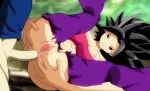 1boy 1girl anal ass ass_grab breasts caulifla dragon_ball dragon_ball_super dragon_ball_z erect_nipples goku male/female nipples penis_in_ass pussy son_goku spread_legs