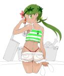  :o ass butcher_knife denim_shorts highleg knife ladle looking_at_viewer looking_back mallow mallow_(pokemon) mao_(pokemon) nape ookamiuo panties partially_colored pokemon pokemon_(game) pokemon_sm red_panties short_shorts shorts sketch spoon thong 