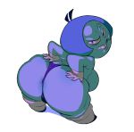 aquamarine big_ass blue_skin dat_ass huge_ass plump_ass slb smile smug steven_universe thong