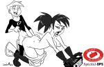  crossover danny_fenton danny_phantom doggy_position ghostbusters kylie_griffin monochrome nude sex stickymon 