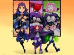  ass big_ass big_breasts breasts dc_comics dcau female fusion grillo jinx nipples raven_(dc) starfire teen_titans tentacles torn_clothes 