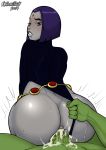 anal anal_penetration beast_boy cum_in_ass dc_comics looking_back mrpotatoparty raven_(dc) sex teen_titans