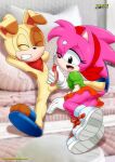  1boy 1girl amy_rose archie_comics bbmbbf ben_muttski cum handjob male/female mobius_unleashed palcomix sega sonic_(series) sonic_the_hedgehog_(series) 