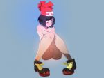  blush hentai-foundry knees_together_ankles_apart moon_(pokemon) moon_(trainer) nude pokemon pokemon_(game) pokemon_sm pussy shoes sitting spookiarts 