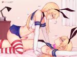 blonde_hair crossdressing femboy hairband kantai_collection shimakaze_(kantai_collection) stockings trap