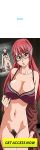  ad advertisement anime ayanao_chuuzenji bottomless bra female_pubic_hair futanari glasses hentai long_hair looking_at_viewer nosewasure_the_animation:_onna_kyoushi_chuuzenji_ayano_no_inutsu_na_kore_kara red_bra red_hair redhead shirt_lift short_hair 