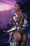 cybernetics dark-skinned_female dark_skin dat_ass deviantart fat_ass gun halo_5:_guardians holly_tanaka nipples sideboob thong ultamisia