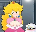 blonde_hair breasts male nintendo paper_peach princess_peach somescrub super_mario_bros. super_mario_bros. x-naut