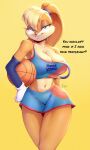 basketball basketball_(ball) basketball_uniform big_breasts lola_bunny looney_tunes rabbit space_jam sports_bra sportswear viejillox warner_brothers