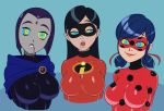 big_breasts breasts cartoon_network crossover different_color_eyes disney drool_string drooling happy_trance hypnosis hypnotized kinky marinette_cheng mind_control miraculous_ladybug mouth_open open_mouth pixar raven_(dc) smiling standing_at_attention teen teen_titans the_incredibles video violet_parr webm