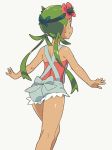  1_female 1_human 1girl clothed female female_human female_only female_teen green_hair hair human human_only long_hair mallow mallow_(pokemon) mao_(pokemon) om_(nk2007) outstretched_arms pokemon pokemon_(game) pokemon_sm smile solo_female standing teen 