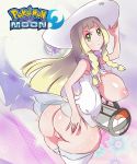 ass big_breasts blonde blonde_hair blue_eyes breasts breasts_out breasts_out_of_clothes clothed commissioner_hu creatures_(company) eyebrows functionally_nude game_freak green_eyes hentai-foundry huge_breasts humans_of_pokemon large_breasts lillie_(pokemon) looking_at_viewer lunala nebby_(pokemon) nintendo nipples no_panties pokemon pokemon_(anime) pokemon_(game) pokemon_sm pokemon_sun_&_moon ponytail pout pussy vagina