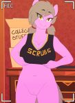 1girl 2017 anthro anthrofied areola bottomless breasts brown_hair clothed clothing clothing_lift earth_pony equine fan_character furry gif hair horse looking_at_viewer mammal my_little_pony navel nipples nude pink_nipples pink_skin plucking pony pussy recording replica_(artist) reppy shirt shirt_lift smile viewfinder