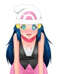  big_breasts breasts cleavage dawn female hikari_(pokemon) kaa_eyes mind_control neo-izayoi pokemon pokemon_dppt solo tease 