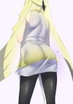 aether_foundation ass back_view dress from_behind heart lusamine milf pokemon pokemon_(game) pokemon_sm shiroinuchikusyo viewed_from_behind white_dress