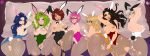  7girls alexandra_bust_(law-zilla) alysa_(law-zilla) animal_ears areolae ass big_breasts black_hair blonde blonde_hair blue_hair blush breasts brown_hair bunny_ears bunny_girl bunnygirl caira_(law-zilla) chloe_(law-zilla) cleavage fallout_4 female female_only fishnet_legwear fishnets green_hair huge_ass law-zilla looking_at_viewer natalia_(law-zilla) nipples no_bra original original_character pink_hair pussy sammy_(law-zilla) spread_legs stockings vanesa_(law-zilla) white_hair yellow_hair 