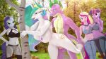 alicorn anthro big_breasts dragon friendship_is_magic gym_clothes hasbro interspecies loveslove my_little_pony princess_cadance_(mlp) princess_celestia_(mlp) rarity_(mlp) sex spike_(mlp) twilight_sparkle_(mlp) unicorn