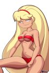 bikini deviantart gravity_falls gzone half-closed_eyes pacifica_northwest pinup png red_bikini smile transparent_background