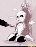  animated_skeleton anonymous bondage bound bound_wrists crying fear ifunny knife male monster powaro02 sans sans_(undertale) scared sitting skeleton text text_bubble tied_hands tied_up undead undertale undertale_(series) unseen_character 