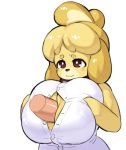  animal_crossing anonymous borvar dog furry isabelle_(animal_crossing) nintendo paizuri 