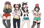 :) ;) ;p areolae areolae_slip ashamed big_breasts cigarette cry crying half-closed_eyes hilda jealous looking_at_another looking_at_viewer mei_(pokemon) moon_(pokemon) moon_(trainer) nipples no_bra panties pokemon pokemon_(game) pokemon_bw pokemon_bw2 pokemon_sm pokemon_xy porkyman red_panties rosa sad serena serena_(pokemon) small_breasts smile smoke smoking tears tease touko_(pokemon) underboob upset wink