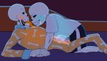  animated animated_skeleton blue_penis brother_and_brother brothers clothed drooling duo ectopenis ectotongue fontcest frottage frotting fully_clothed gif glowing_penis incest loop male male/male male_only missionary orange_penis orange_tongue pajamas papyrus papyrus_(undertale) penis penis_against_penis penis_on_penis sans sans_(undertale) sanspapy skeleton tongue tongue_out undertale yaoi 