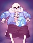  1boy 1male animated_skeleton blue_blush blue_penis blush blushing blushing_male bottom_sans ectopenis embarrassed erect_penis erection glowing glowing_penis leaking_penis leaking_precum lizardbat_(artist) male_only monster nervous penis penis_out precum_leaking precum_on_penis sans sans_(undertale) skeleton solo solo_male tentabat uke_sans undead undertale undertale_(series) 