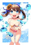 :d bikini floral_print flower flower_on_head hair_flower haruka_(pokemon) haruka_(pokemon)_(remake) looking_at_viewer may pokemon pokemon_(game) pokemon_oras smile yuihiko