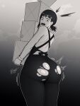  2d 2d_(artwork) 2d_art 2d_artwork apron art ass ass_focus ass_too_big barely_contained barely_contained_ass barely_fits bursting_butt chainsaw_man digital_art digital_artwork_(media) digital_media digital_media_(artwork) higashiyama_kobeni inconvenient_ass inconvenient_butt jeans looking_at_own_ass looking_at_own_butt looking_back looking_back_at_ass looking_back_at_self looking_down_at_self monochrome nervous quinn935 ripped_clothing ripped_pants ripping_clothes ripping_clothing ripping_pants sweat sweating tagme tight_fit too_tight undersized_clothes undersized_clothing wardrobe_malfunction x_link 