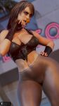  1girl 1girls 3d 3d_(artwork) 3d_art 3d_artwork 3d_model areola art belly_button breasts brown_hair child_bearing_hips darkmen3110 digital_art digital_artwork_(media) digital_media digital_media_(artwork) fit fit_female green_eyes hand_on_hip hourglass_figure light-skinned_female light_skin lollipop metal_gear metal_gear_solid metal_gear_solid_v pale-skinned_female pale_skin quiet_(metal_gear) sexy skimpy skimpy_clothes tagme text thick thick_thighs tight_clothing twitter_link twitter_logo twitter_username voluptuous white_text wide_hips x_link yoga_pants 