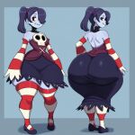 1girl ai_generated ass big_ass breasts fundoshilover101 gigantic_ass huge_ass skullgirls squigly_(skullgirls)