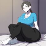 1girl ai_generated ass big_ass breasts fundoshi fundoshilover101 huge_ass nintendo tabi_socks wii_fit wii_fit_trainer