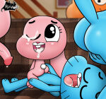  1girl 2015 2_girls 3_boys age_difference anais_watterson anthro_on_anthro ass blush cartoon_network completely_nude_female completely_nude_male cub cum cum_in_mouth cum_inside cum_on_face darwin_watterson delicious_ass erection female_penetrated gumball_watterson half-erect looking_pleasured male male_penetrating male_penetrating_female maximilo mouth_open nicole_watterson nude penetration penis pussy_juice richard_watterson sex sexy the_amazing_world_of_gumball tongue vaginal_masturbation young 