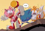  1girl 2boys amy_rose anthro cameltoe furry idw_publishing leg_grab leg_lift panties pantyshot peeking redraw sonic sonic_the_hedgehog sonic_the_hedgehog_(series) tails tails_the_fox upskirt white_panties 