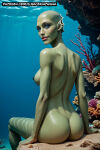 1girl adult adult_female ai_generated amphibian_female ass back back_view bald big_breasts black_areola blue_eyes breasts cartoon creature_commandos curvaceous dc dcu elsacorinthiana exposed_midriff exposed_shoulders exposed_torso female female_naked female_nude female_only fish_humanoid green-skinned_female green_skin hbo_max horny horny_face horny_female hourglass_figure looking_at_viewer looking_for_viewer mermaid_ears midriff naked_female navel nina_mazursky nipples nude nude_female nudist outdoor_nudity outdoors_nudity outside patreon patreon_link patreon_url pussy realistic shoulders sitting_on_rock skinny solo thin_body thin_waist uncensored underwater underwater_background underwater_view warner_brothers