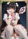  1boy ai_generated balls dress femboy magical_girl meybekity otoko_no_ko penis trap yaoi 