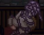  1boy 1girl anal anal_cowgirl anal_penetration anal_sex cowgirl_position drain_mansion energy_drain femdom gif huge_ass huge_breasts loop mummy mummy_girl mummy_wrappings pixel_art reverse_rape riding_penis succubus swinging_breasts 
