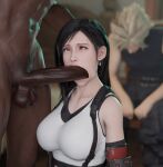 1girl 3d 3d_(artwork) 3d_art 3d_artwork 3d_model affair art betrayal big_penis blonde_hair cheating cheating_(relationship) cheek_bulge cloud_strife cuckold dark-skinned_male dark_skin derpderp detailed_background digital_art digital_artwork_(media) digital_media digital_media_(artwork) disgrace fellatio final_fantasy final_fantasy_vii final_fantasy_vii_remake forced_to_watch huge_cock in_front_of_cuckold infidelity interracial male melanin netorare netorase ntr out_of_character penis square_enix tagme tifa_lockhart unfaithful