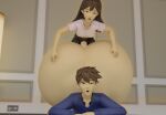 1boy 1futa anal anal_penetration anal_sex big_ass big_butt_(male) big_butted_male big_dick big_penis dumptruck_ass fat_ass futanari futanari_on_male hands_on_ass hero_(omori) hyper_ass laying_down mari_(omori) moaning omori penis penis_in_ass plapping thicc thick_ass