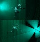 1girl aquaphilia ass big_breasts breasts bubbles drowning female genderswap large_butt mistress_splinter nipples nude peril puffy_cheeks rat solo teenage_mutant_ninja_turtles underwater underwater_peril zantzusui