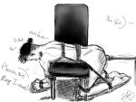 anal_penetration artist_request begging_to_cum black_and_white black_hair bondage english_text fucking_machine human male on_knees out_of_frame out_of_frame_male rope rope_bondage sketch solo_male spank_marks spanked wrists_bound yaoi